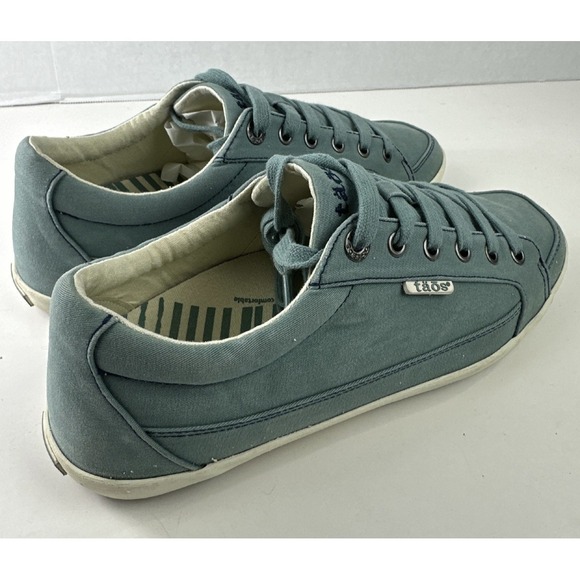 Taos Moc Star 2 Sneakers Blue Low Top Lace Up Canvas Shoes Women's US 10.5 W - Picture 6 of 13